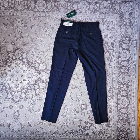 Lauren Ralph Lauren navy blue trousers men's size 30x30 - Picture 3 of 8